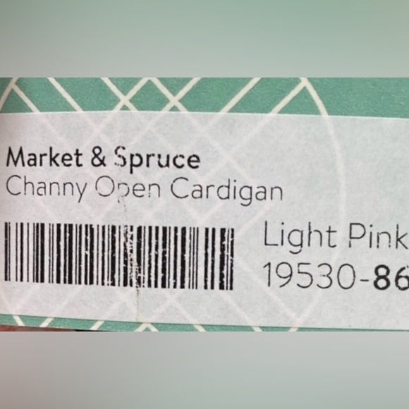 Market & Spruce Small Pink Chevron Knit Open Cardigan Sweater Womens - Picture 8 of 8